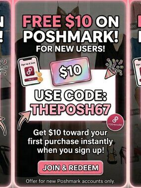 Poshmark Invite Code 2026 - Save $10 on your first order!!